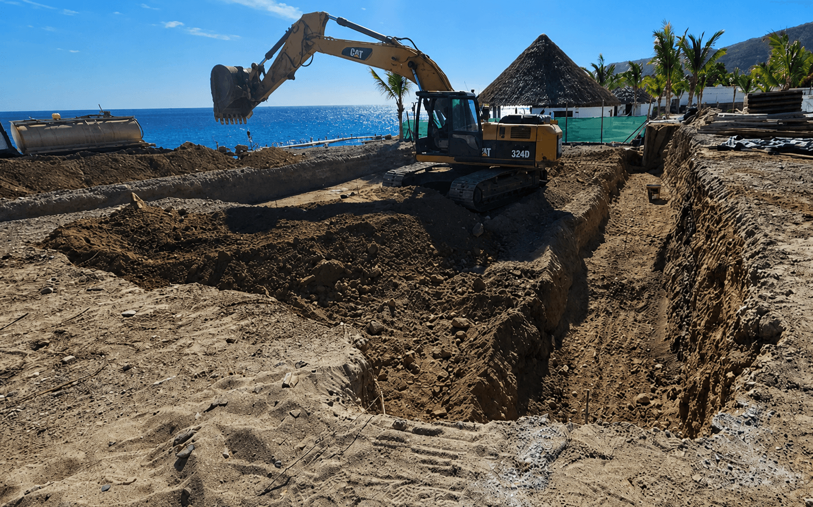 Proceso de construcción de una alberca